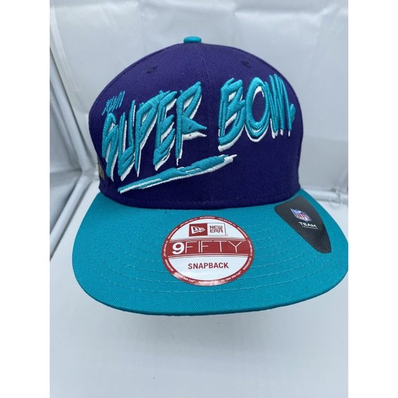 New Era Other - Super Bowl XLVII Snapback Hat Cap Purple Teal NFL New Orleans New Era 9Fifty